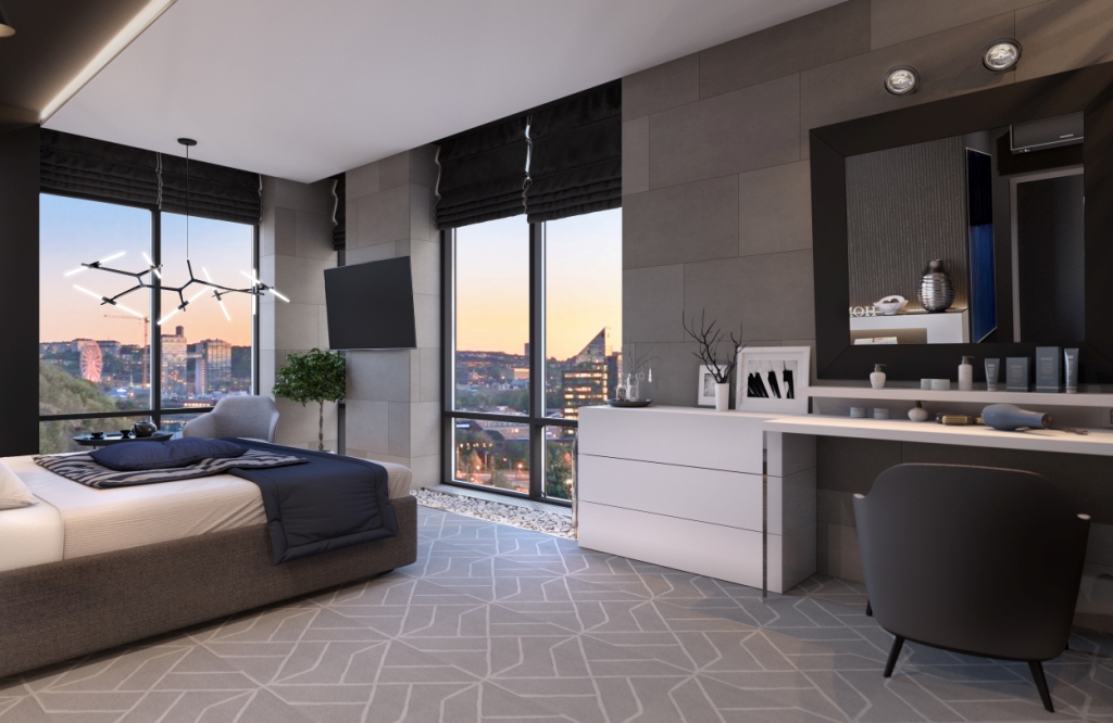 Adobe Portfolio минимализм спальня дизайнинтерьера   Краснодар room bedroom design Interior dark blue art minimalist