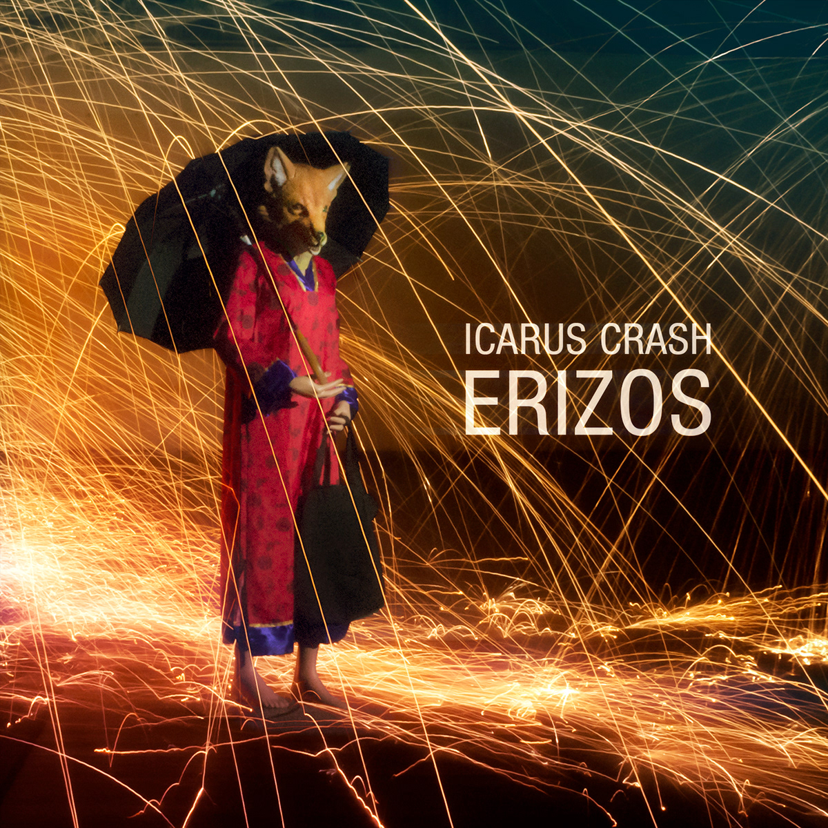 cover design LP icaruscrash Icarus crash rockband cd CDMUSIC rock sparks