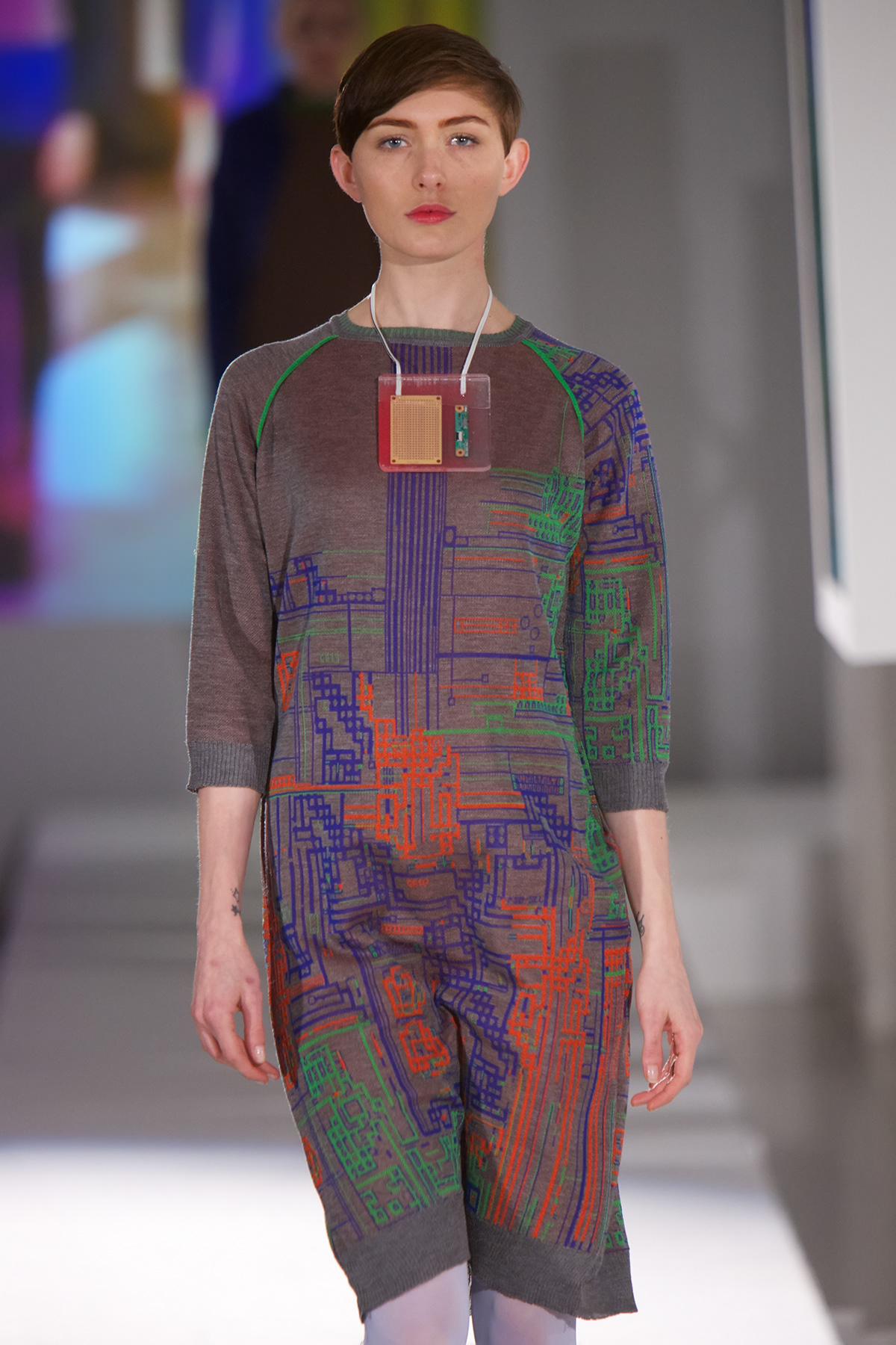 knitwear  textiles  fashion  cyborg  Superhuman  robot  colour  luxury  new designer  graduate  ntu