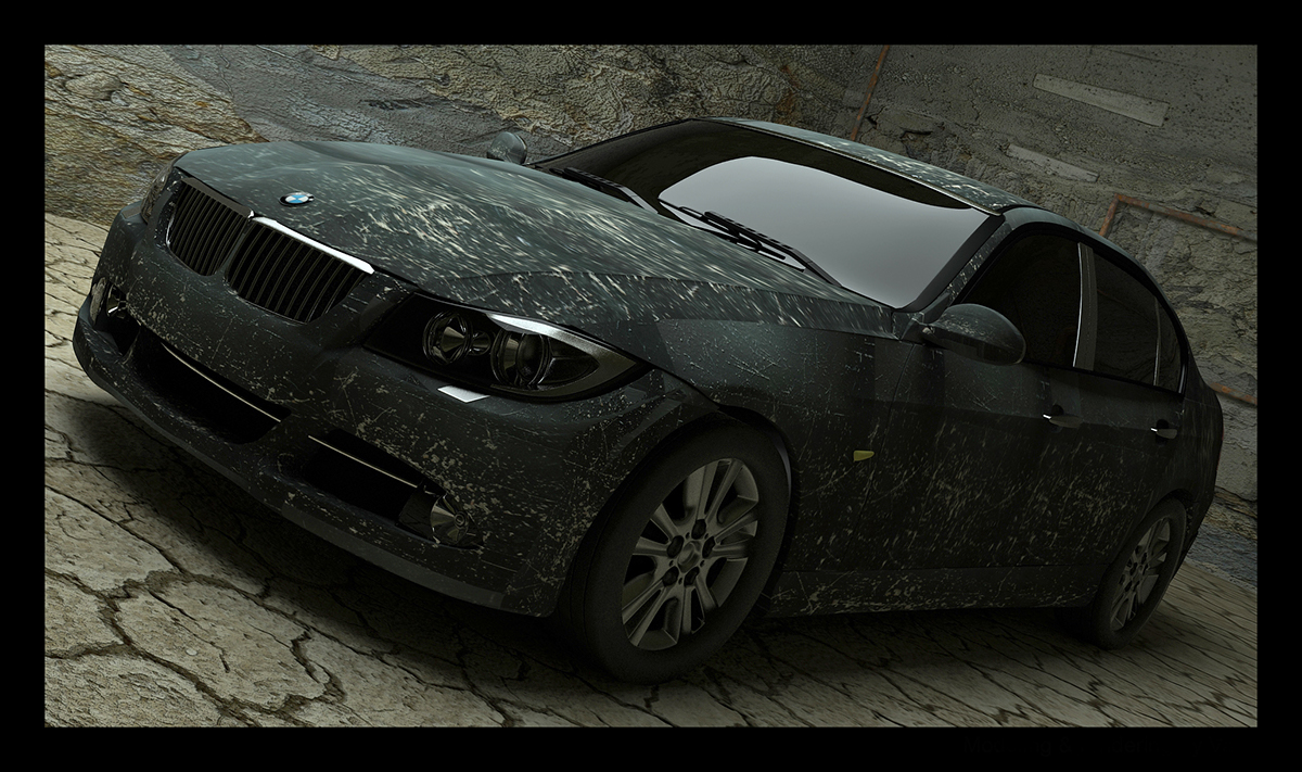 BMW bmw3 rendering Render modelind V-ray