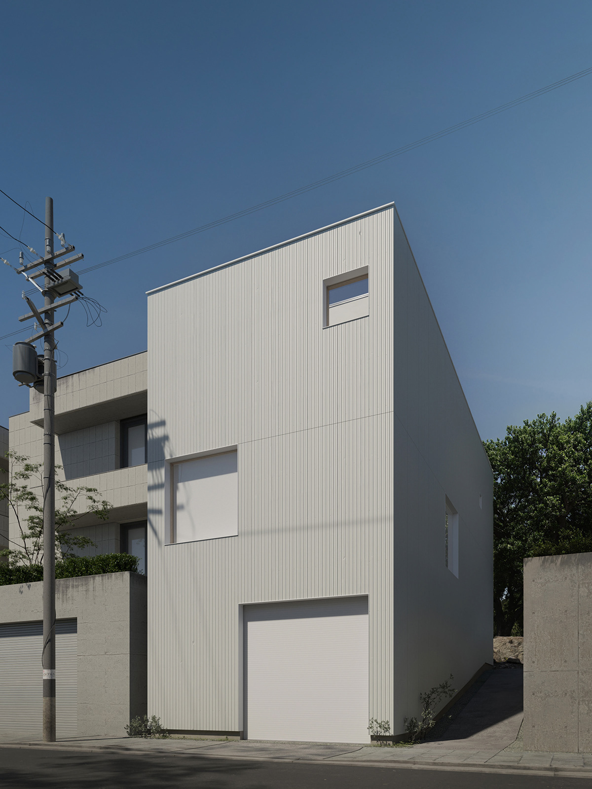 3ds max architecture CGI corona exterior japan minimal Render visualization