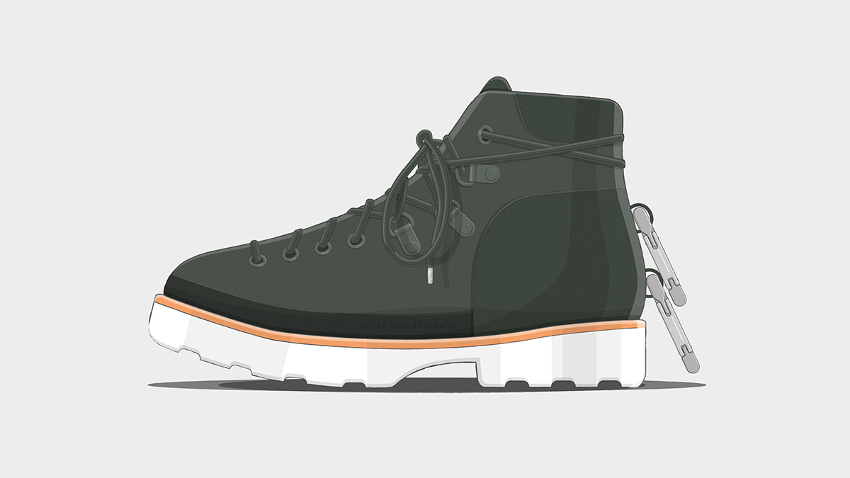 TNF Hiking Boot Concept on Behance