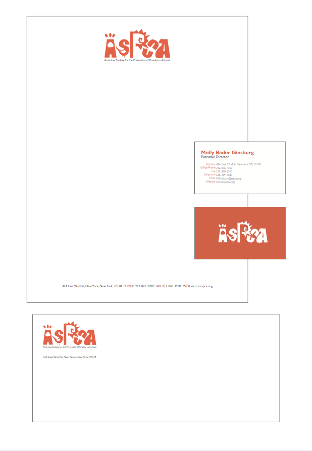 aspca stationery design compagine