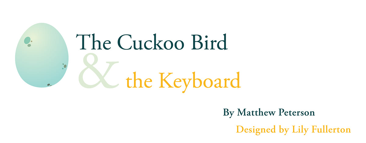 type Garamond cuckoo bird matthew peterson publishing   book print