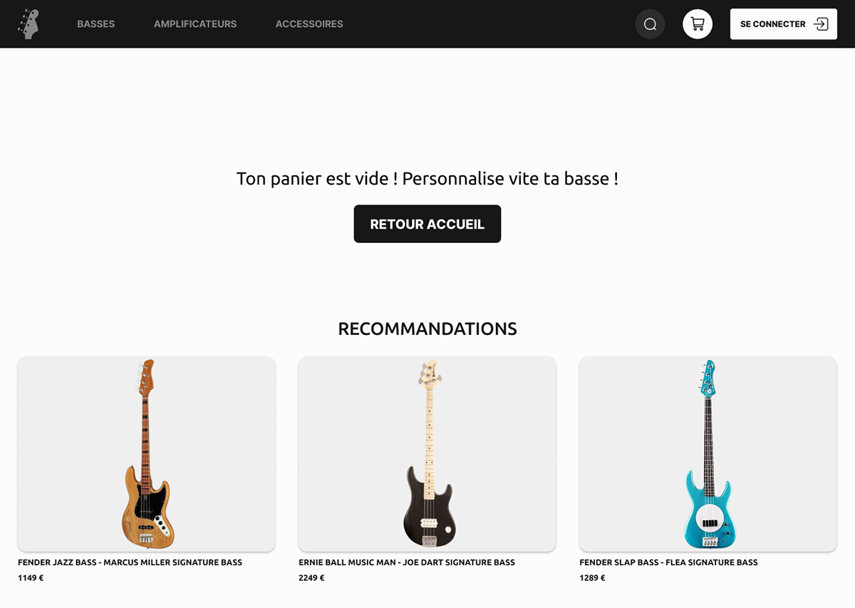 bass bass guitar music UI/UX ui design user interface Web Design  Figma Website UX design