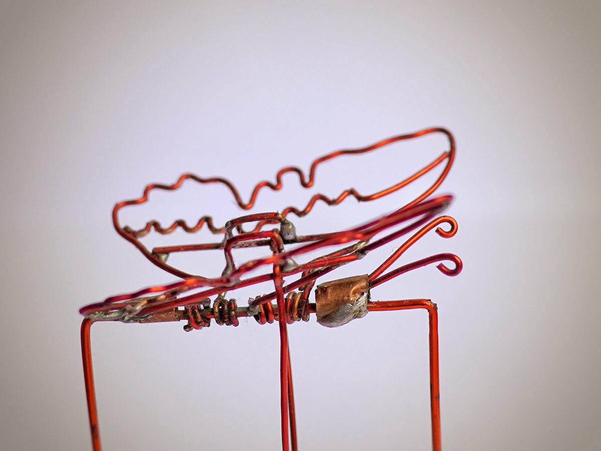 butterfly copper copper wire kinetic kineticsculpture locomotives metal metalsculpture sculpture toy design 