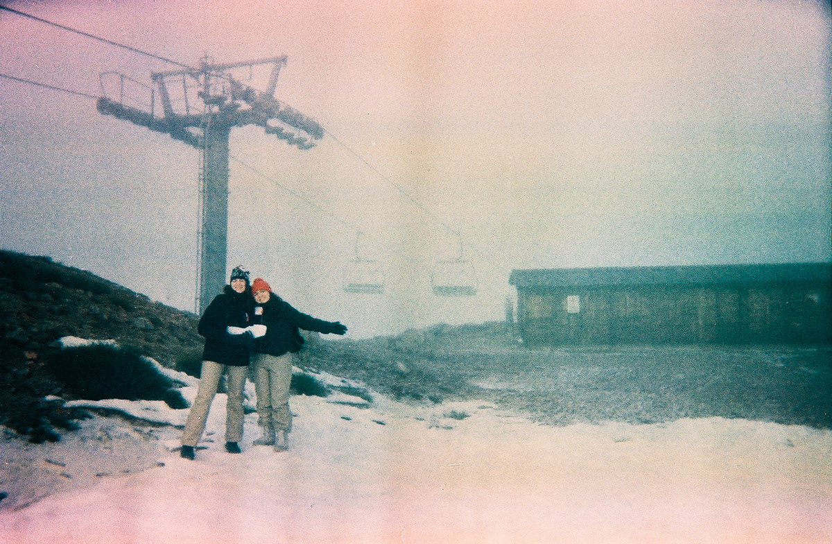 35mm analog disposable camera expired film film photography snow winter