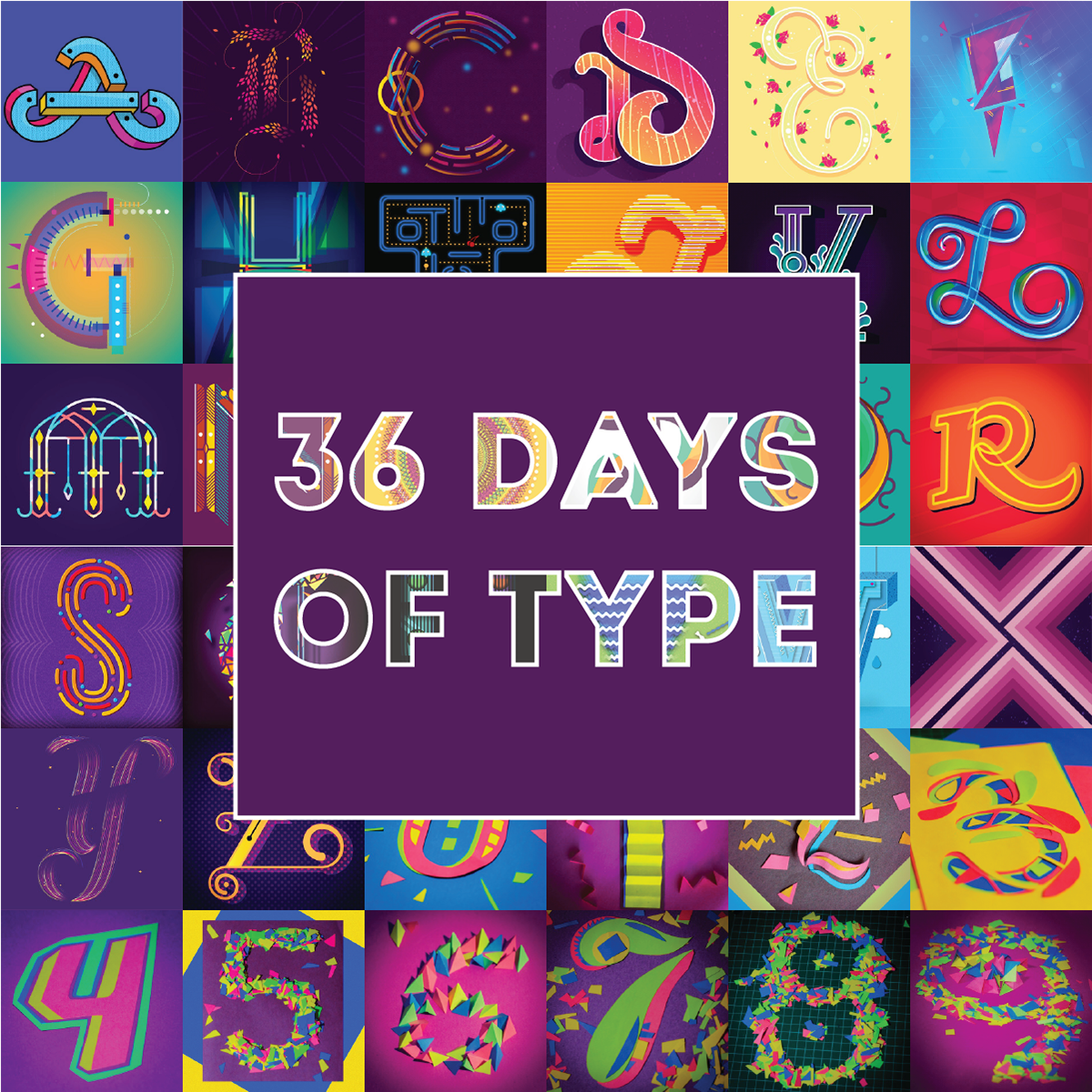 lettering type days alphabet numbers vector papercraft 36daysoftype 36days #36daysoftype letras tipografia