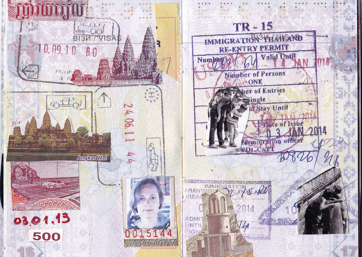 journey collage Passport Project story photo Travelling design imagination moments