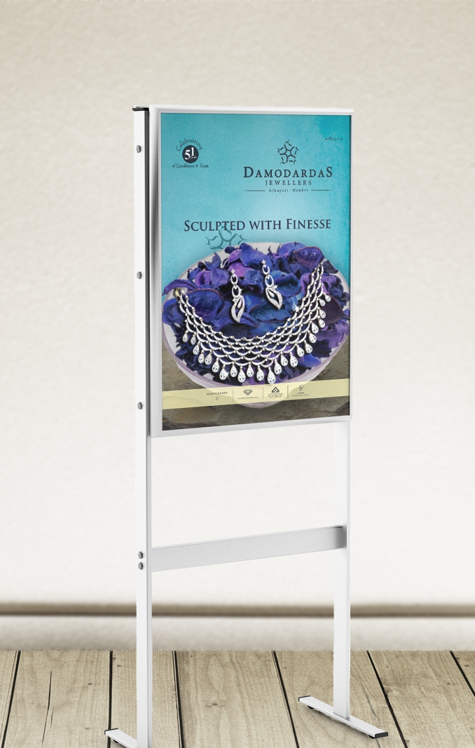 jewelry print Advertising Campaign India Outdoor branding ad diamond  gold indian tradition dry flower