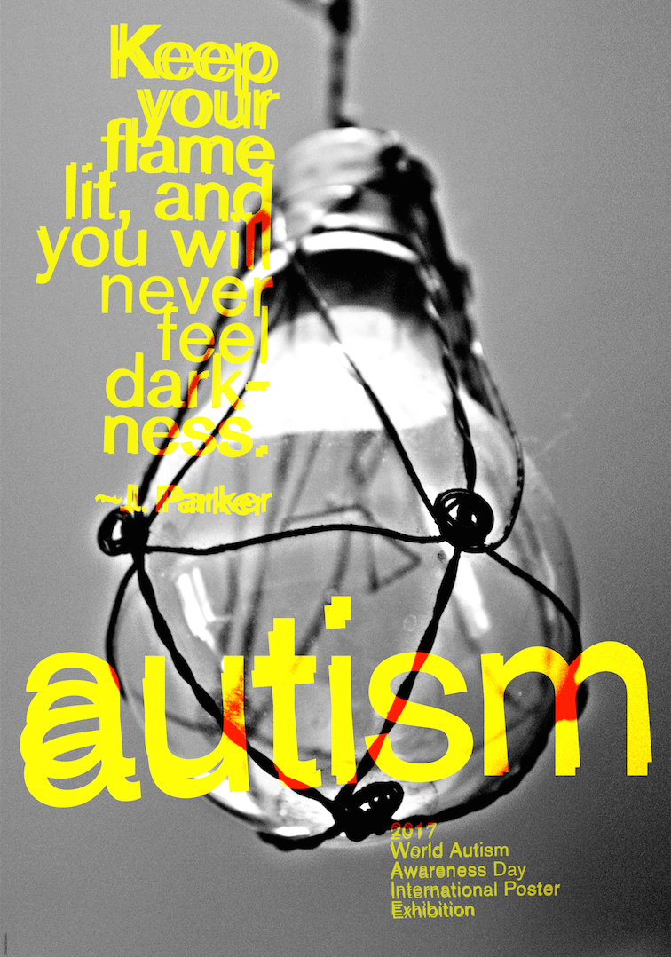 autism poster design Francesco Mazzenga Macao china Exhibition 