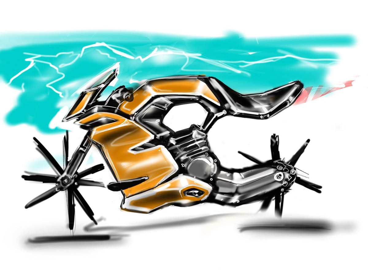 design motorcycle sketch sketches industrial Ducati KTM bugatti motorcyclesketch bugattidesignchallenge