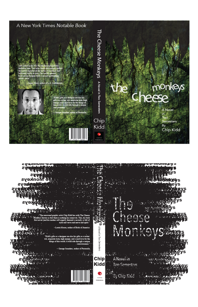 Book Cover Design The Cheese Monkeys chip kidd