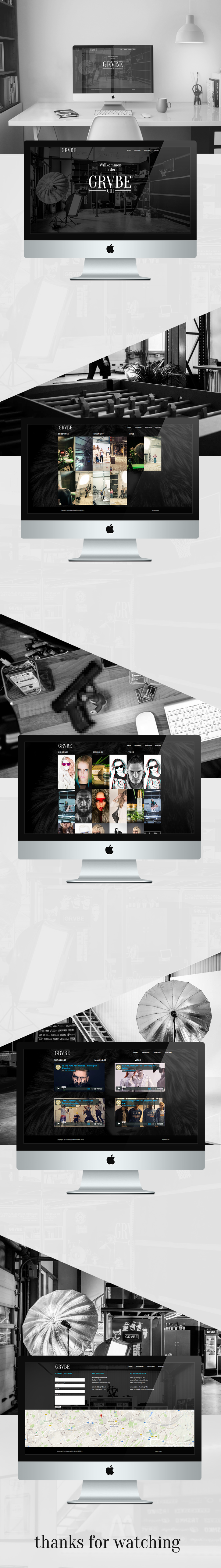 Website design graphic UI ux photo studio Webdesign