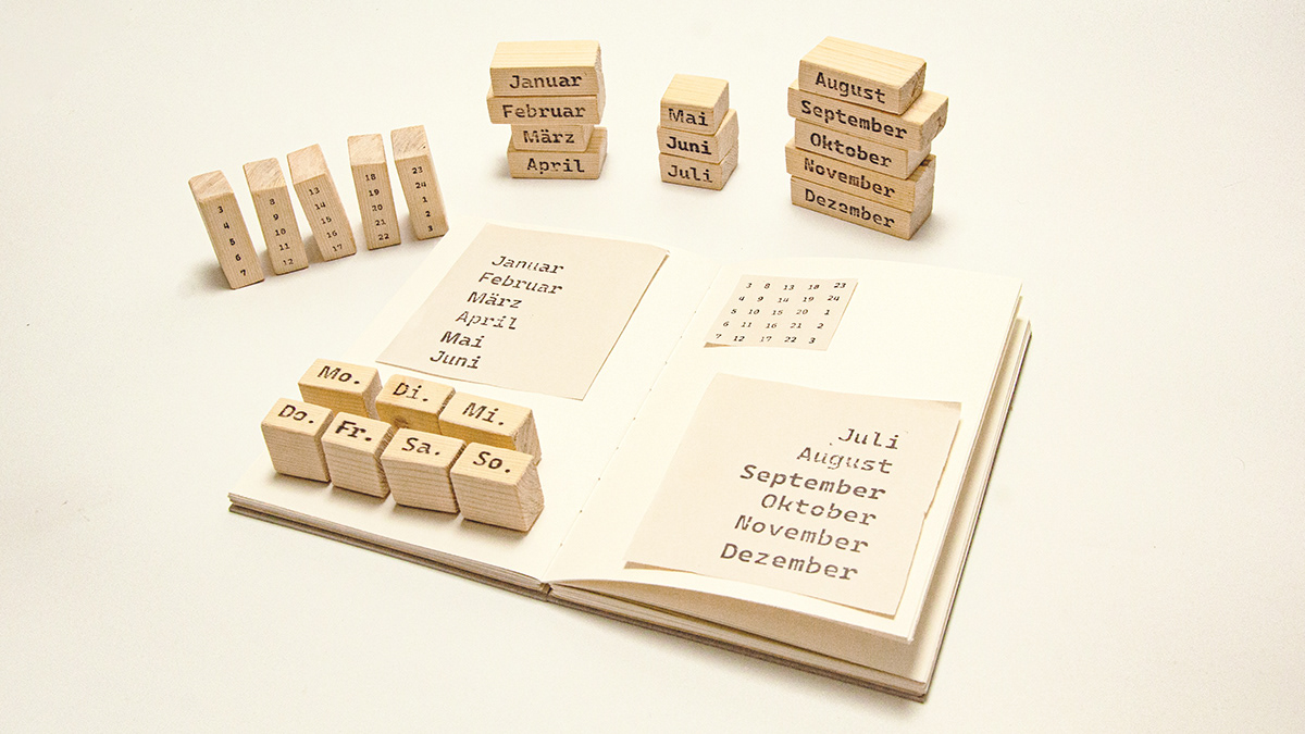 stamps handmade Book Binding