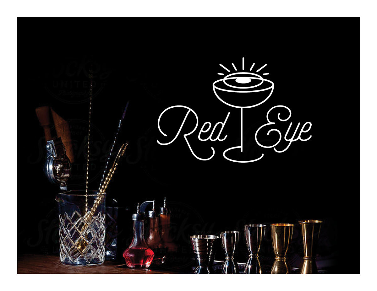 Adobe Portfolio liquor logo booze drinking cocktails bar Nightlife branding 