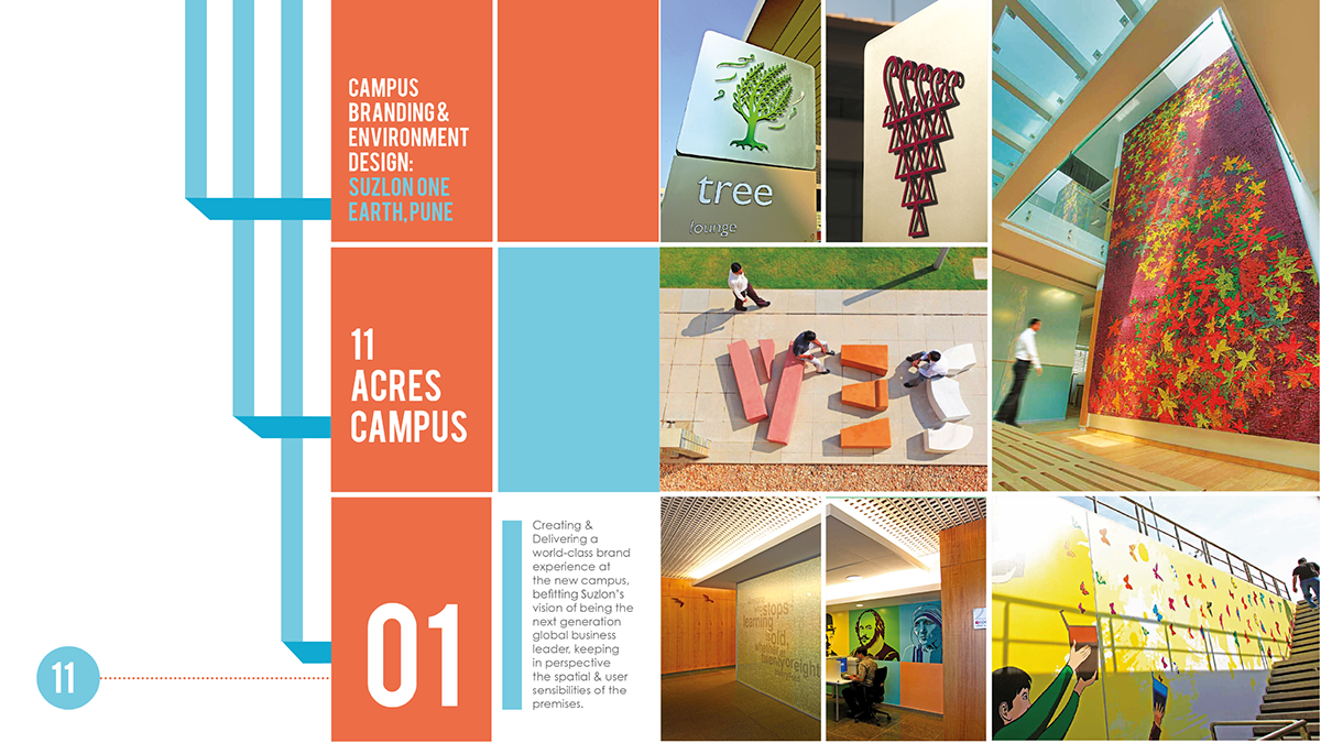company profile book brochure Environment design origami 