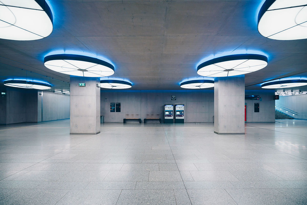 hungary budapest Urban symmetry underground subway symmetrical modern metro geometry