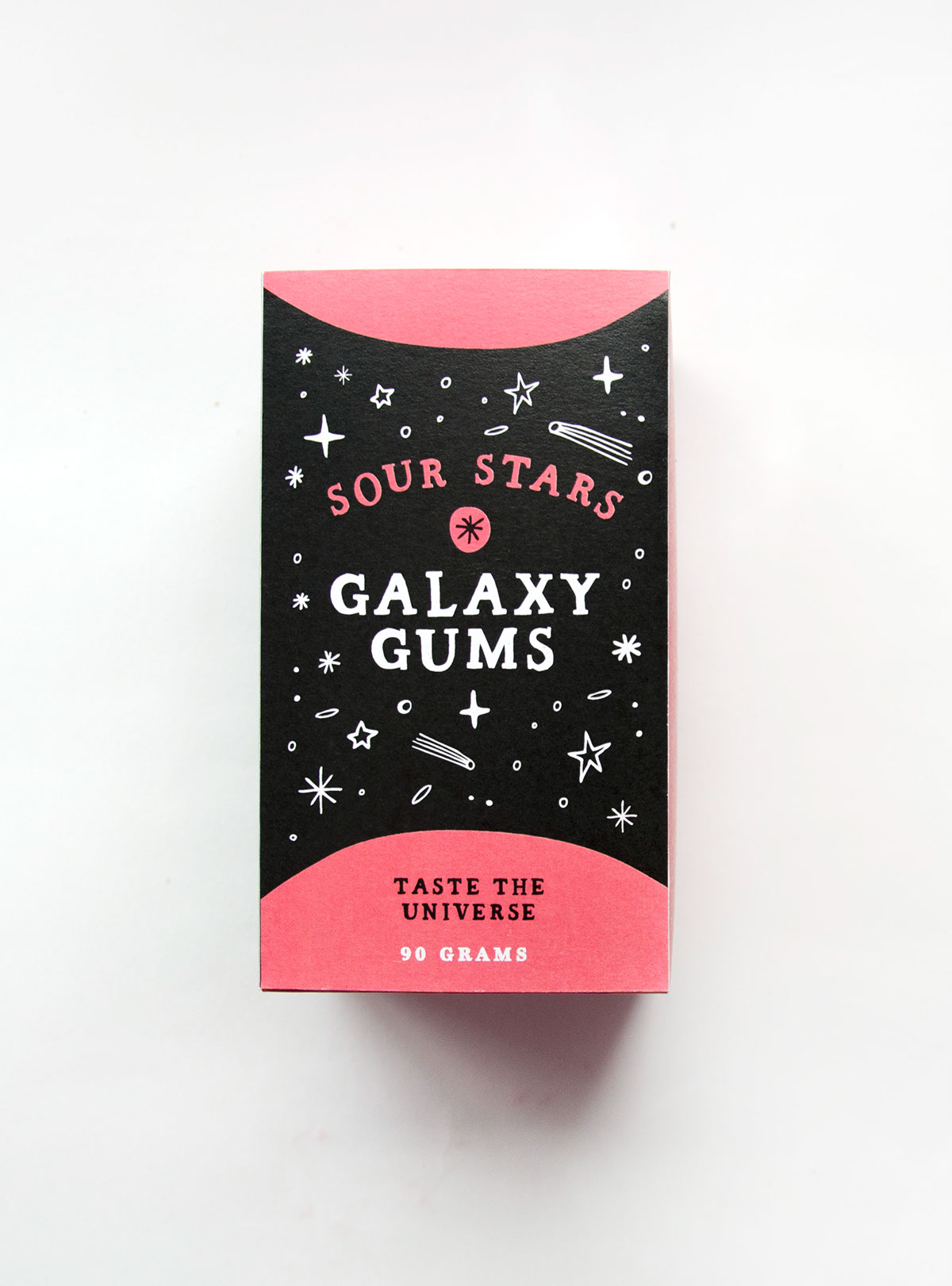 Candy package design  galaxy moon star planet