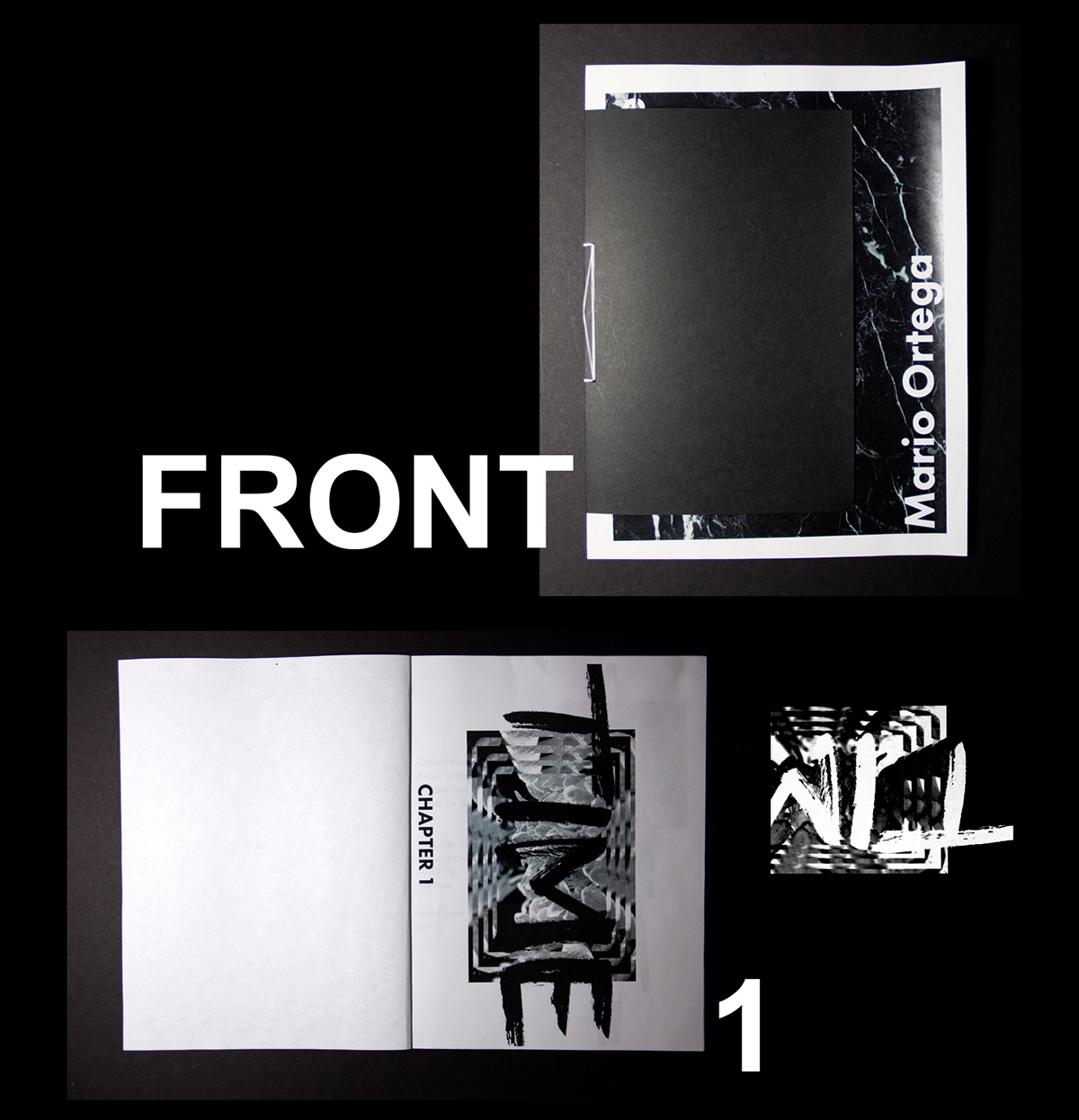 Booklet print black & white b&w