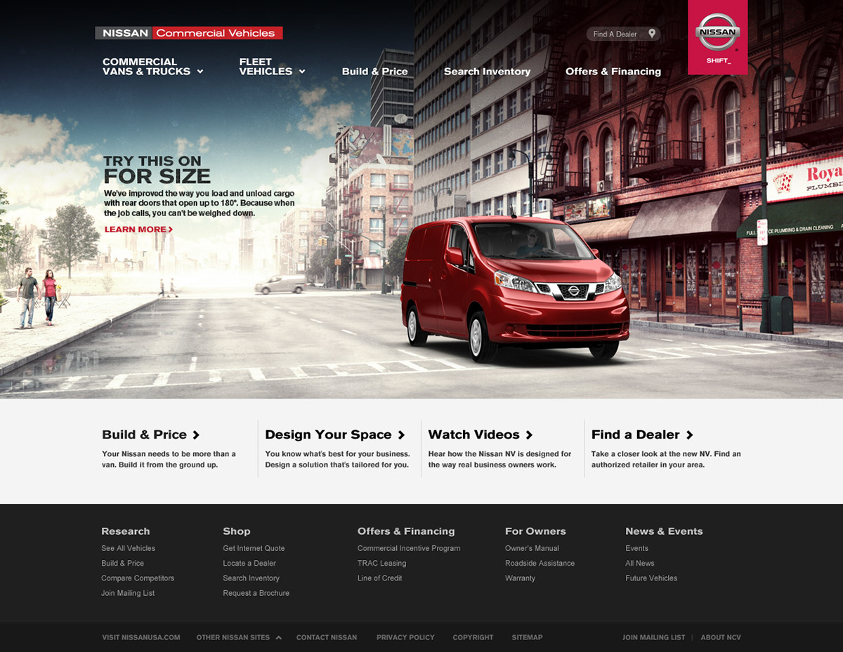 Nissan nissan commercial vehicles automotive    webdesign
