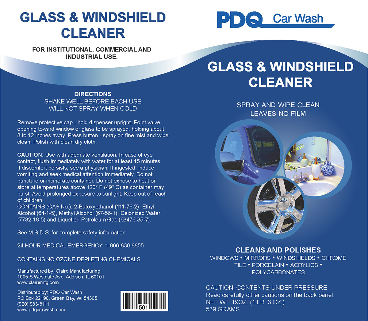 pdq cleaning package can spray cleaner