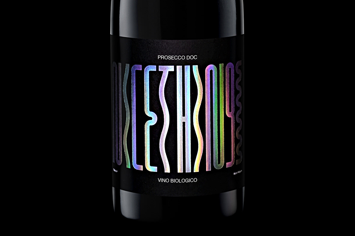 foils holographic Label label design nice things Packaging present typography   Wine Bottle wine label