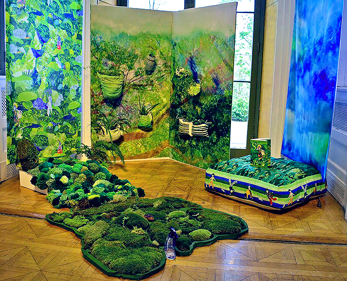 Textiles senior project thesis moss outside outdoor play inside outside green environment interiors