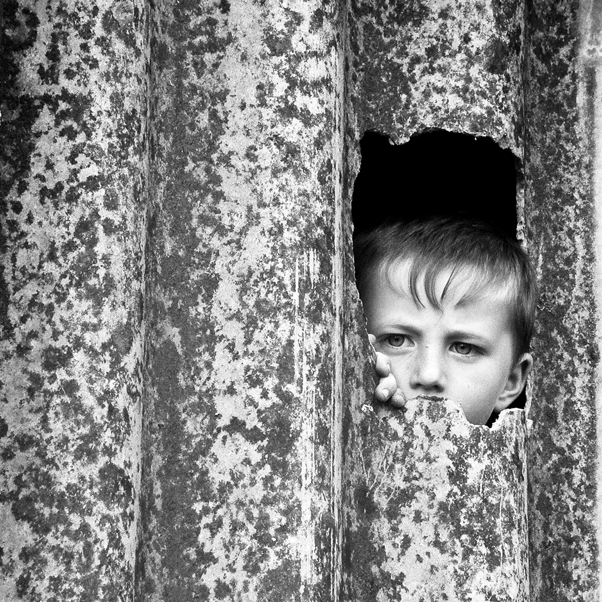 foto croazia povertà bianco e nero bambini Guerra