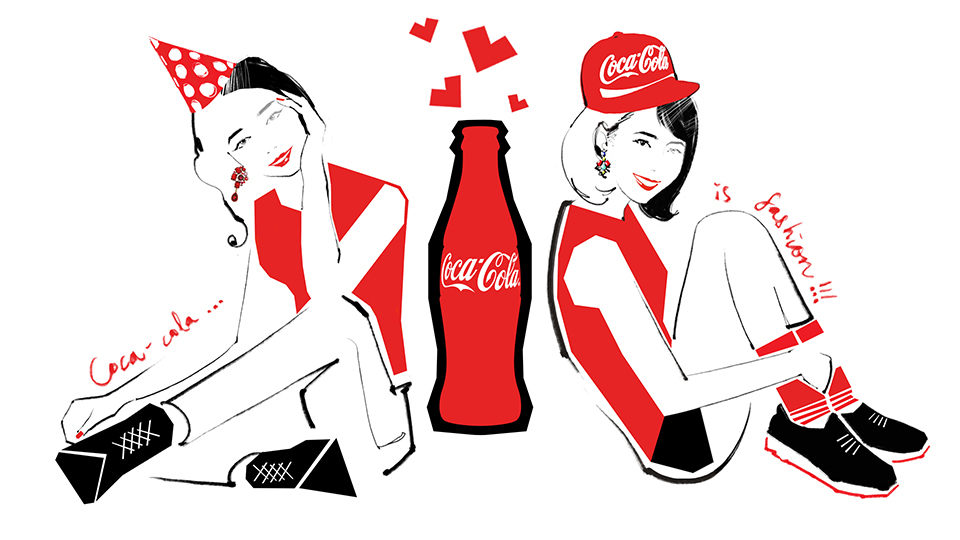 Coca-Cola fashion illustration fashion video coca-cola video animatic red fashion drawing fashion sketc fashion animation fashion animatic coca-cola collectors fashion graphic #MYMASHUPCOKE