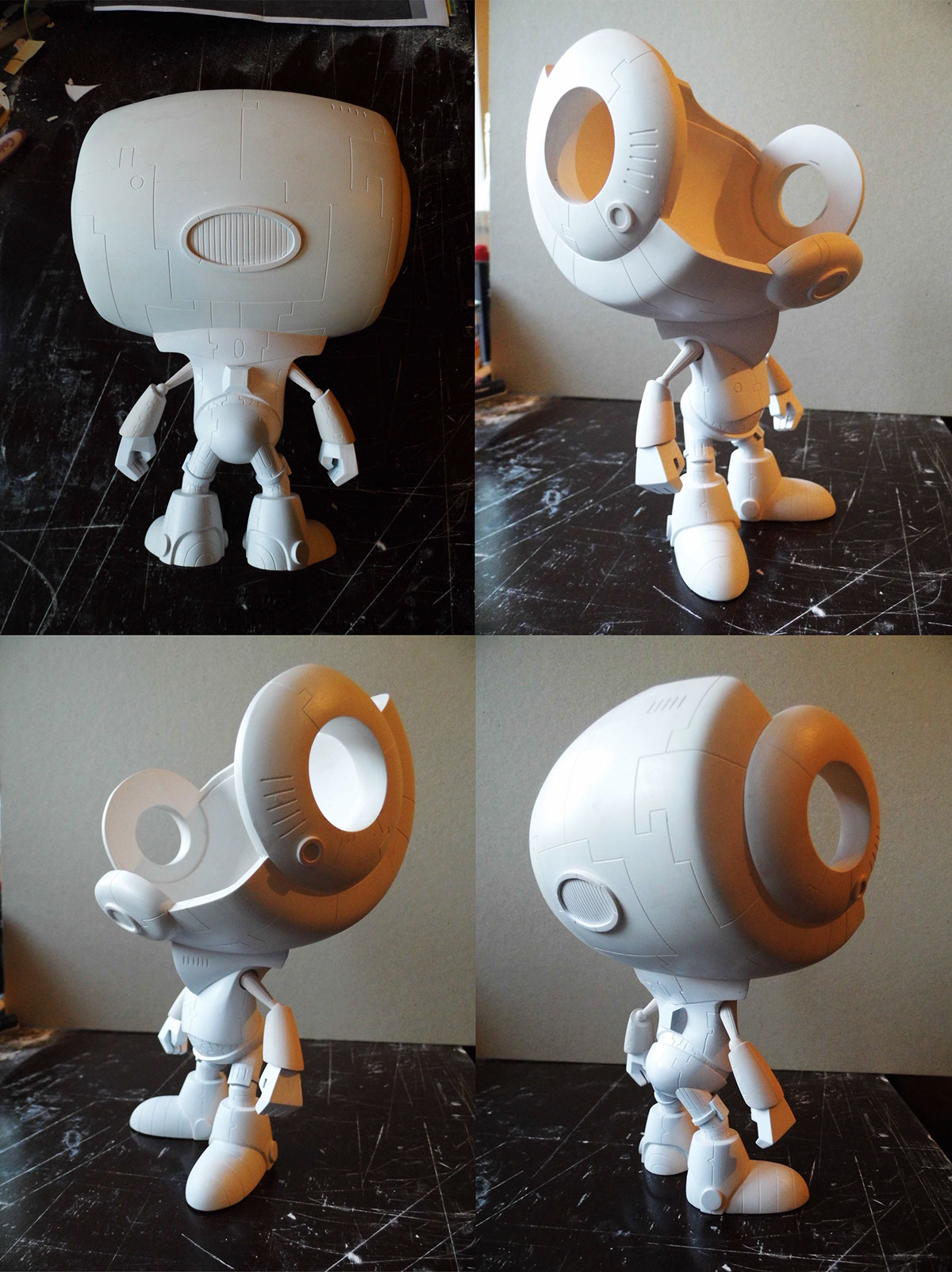 figure handmade White alien astronaut Space  molding casting
