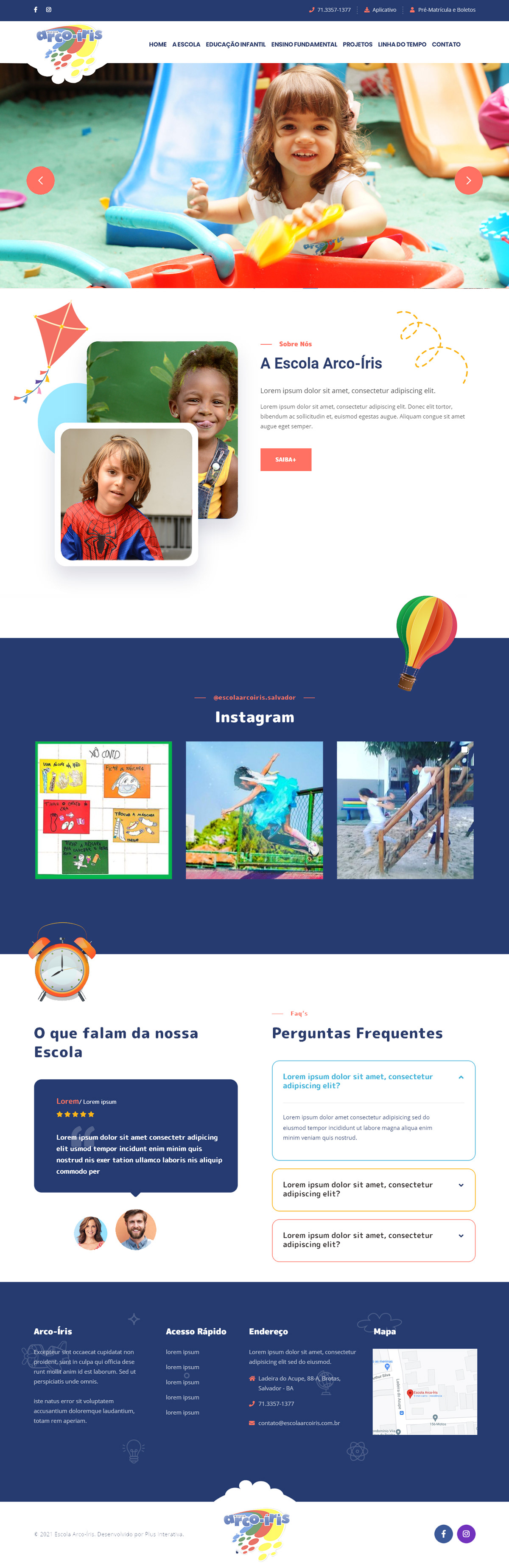 book children Education identidade visual instagram marketing   marketing digital school