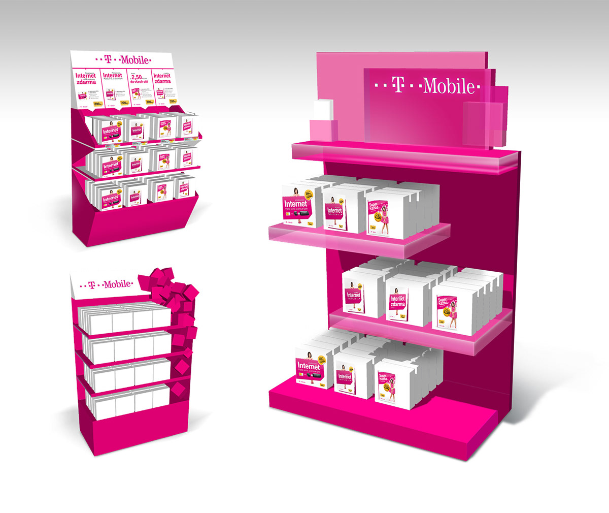 in-store instore Packaging SIM Stand