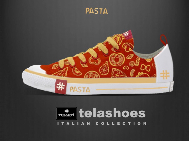 italian TELARTi canvas shoes product design  street style Pasta Basic baroque