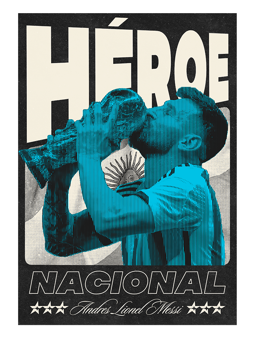 poster Graphic Designer messi World cup 2022 football soccer sports Poster Design halftone