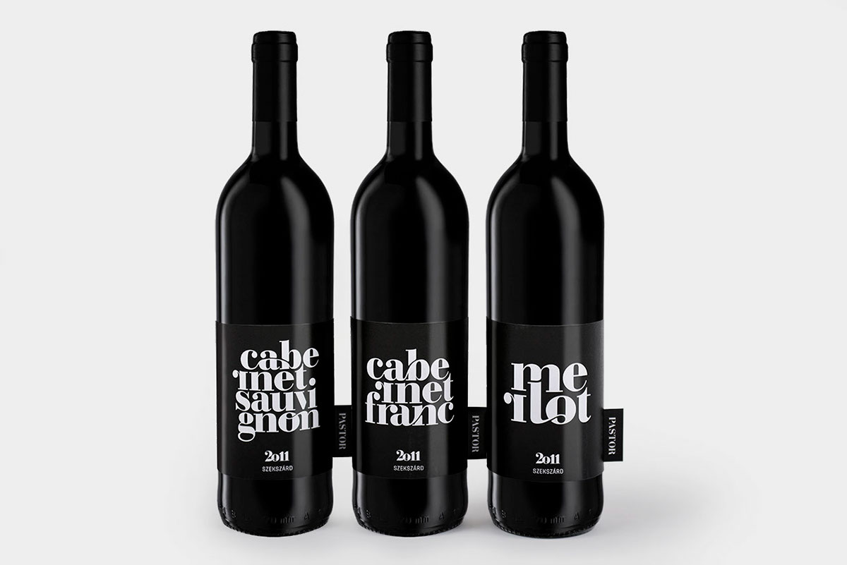 wine winery szekszárd Winemaker Label wine label label design identity logo Logotype typo bottle design bottle