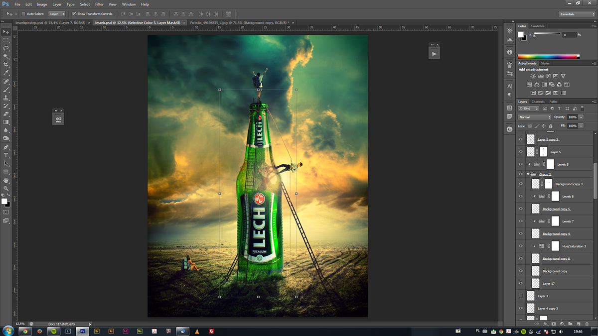 digitalart lech beer piwo photoshop