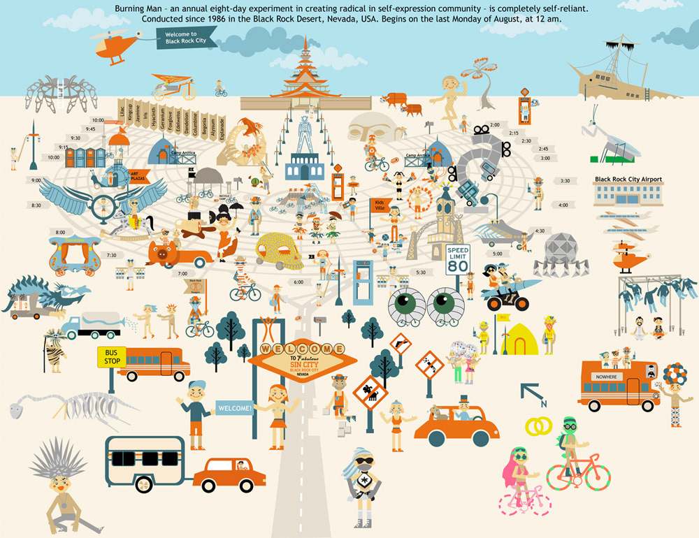 infographic infographics Burning Man