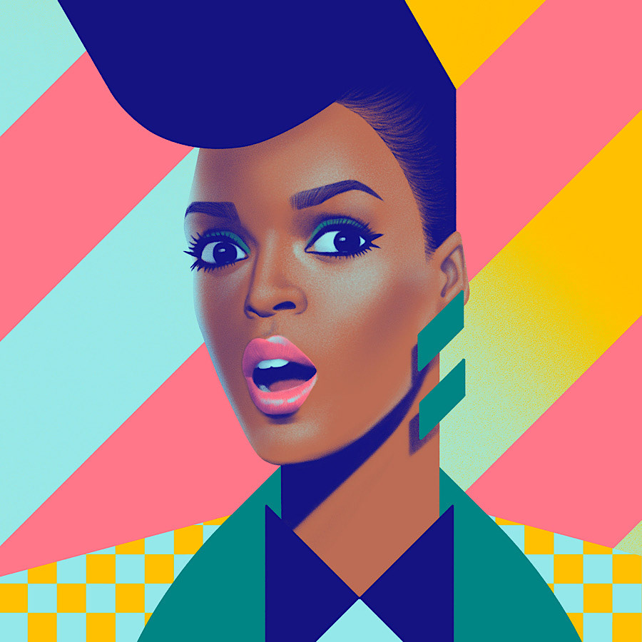 pop Pop Art painting   iPad Procreate ILLUSTRATION  portrait colors Unique