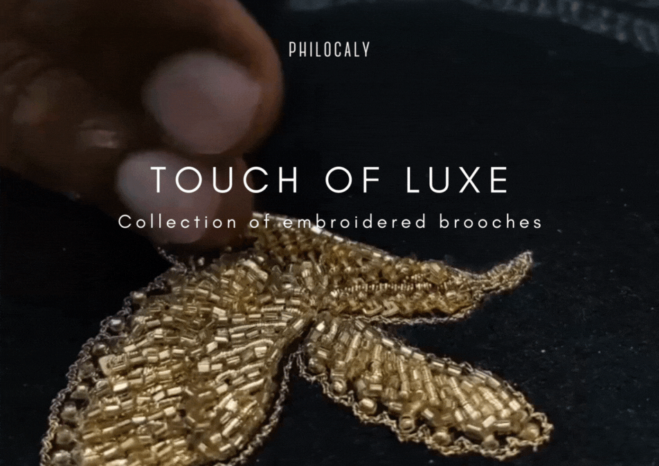 accessories artisan brooch design Embroidery Fashion  handmade