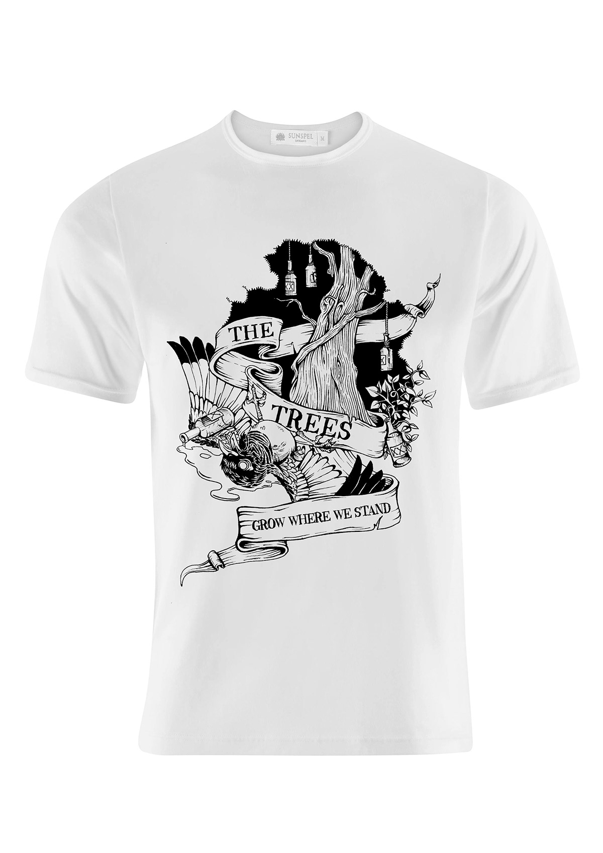 The Trees bird durban south africa band t-shirt Tree  iron fist