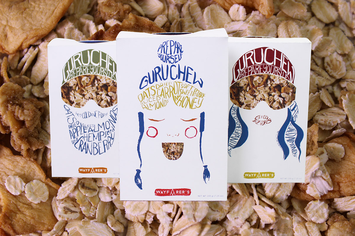 Cereal box natural granola Hipster pacific northwest digital foundations cornish seattle Cereal