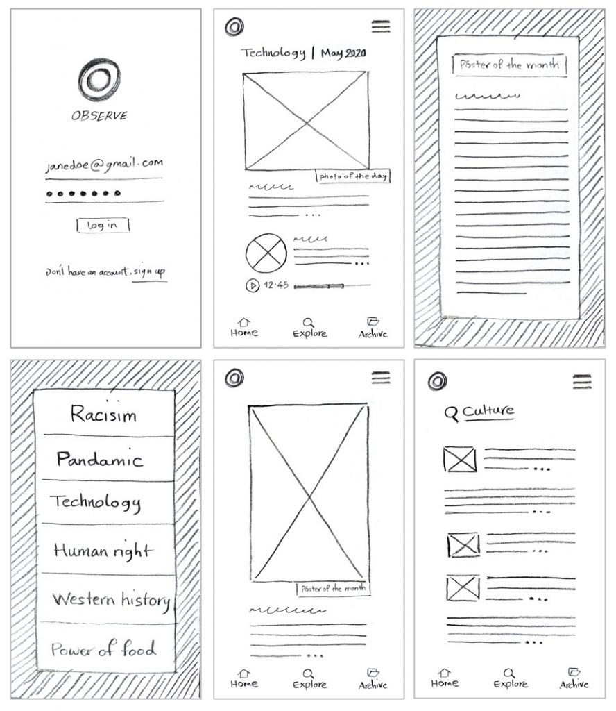 Application Design Interaction design  interactive design interface design mobile design online magazine politics UI ux Web Design 
