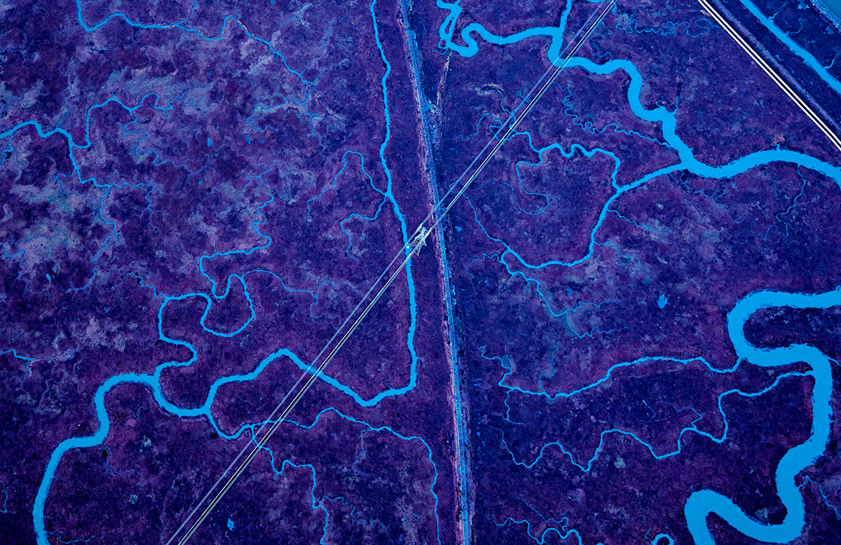 Aerial Aerial Photography energy fine art industrial Los Angeles power grid powerlines san francisco wetlands
