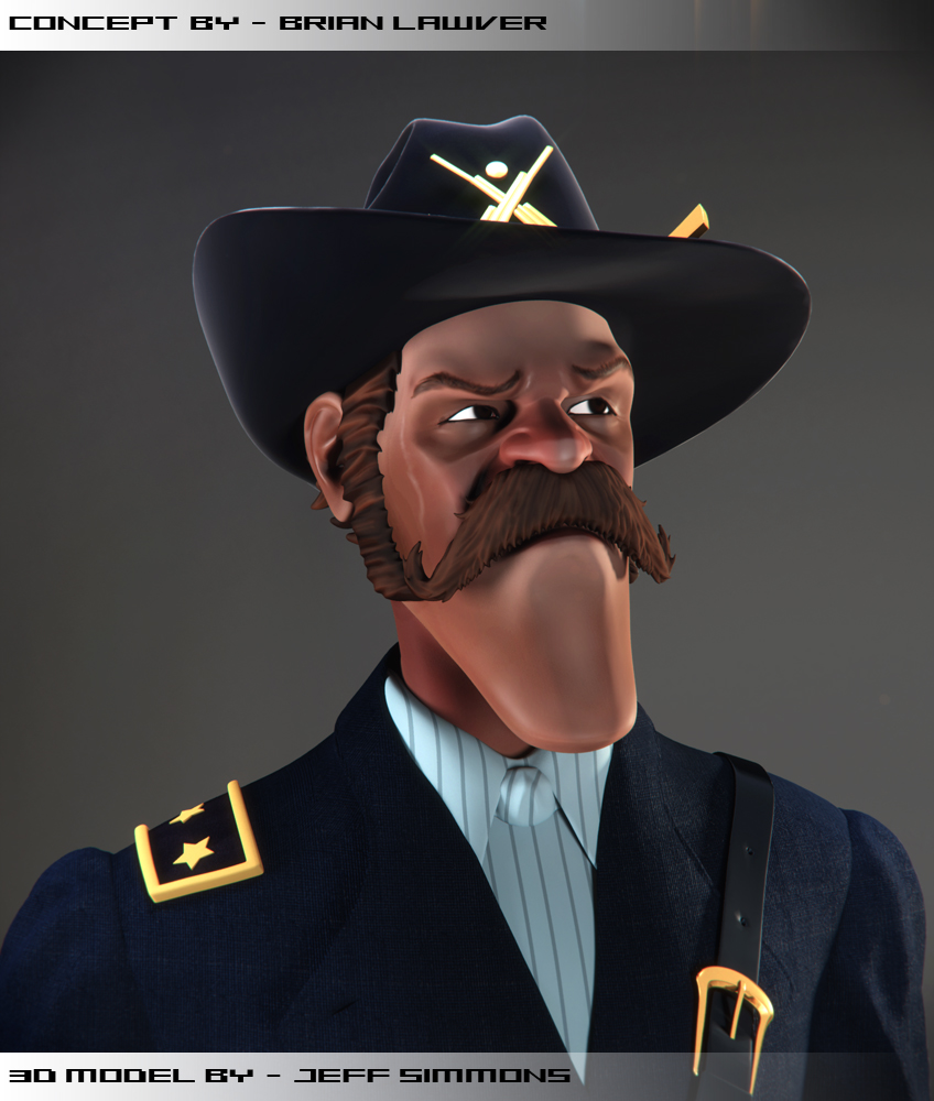 Brian Lawver 3ds max photoshop Zbrush mental ray Render musketeer