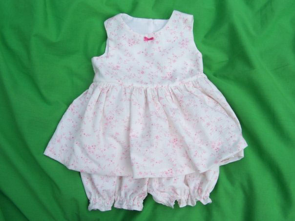 dress upcycled cotton girl baby