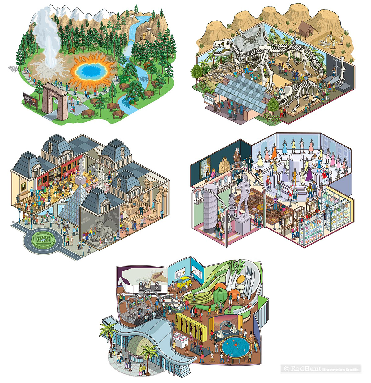book book cover children's book city detail ILLUSTRATION  Illustrator Isometric Pixel art search and find