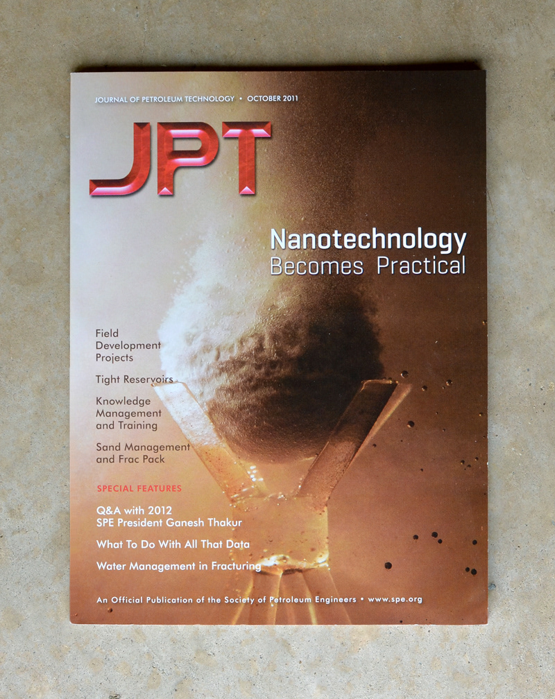 Adobe Portfolio petroleum  engineer  Magazine  feature cover science Technology journal nanotechnology