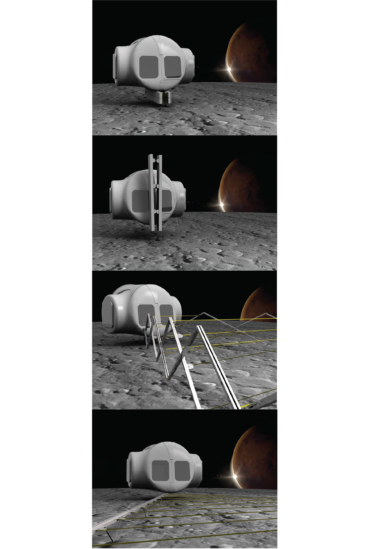 nasa PHOBOS grid exploration astronaut astronauta moon luna mars Marte fobos