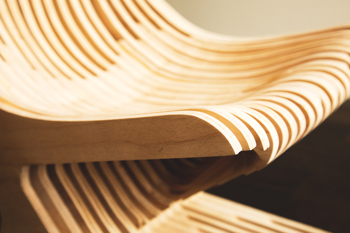chair lounge fabrication craft wood working  wood